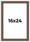16x24 Wide Barnwood Picture Frame with UV-Resistant Acrylic & Acid Free Backing, Available in 6 Paint Finishes - Grey, Brown, White, and Black